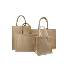 OEM Custom Printing Natural Color Durable Recycled Eco-Friendly Women Jute Burlap Tote Bag